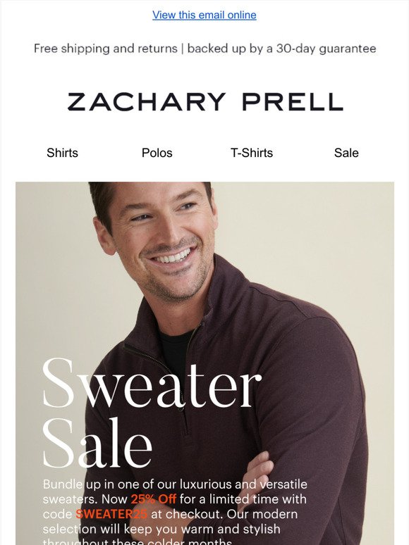 Our Sweater Sale Starts Now - Save 25% Off All Styles!