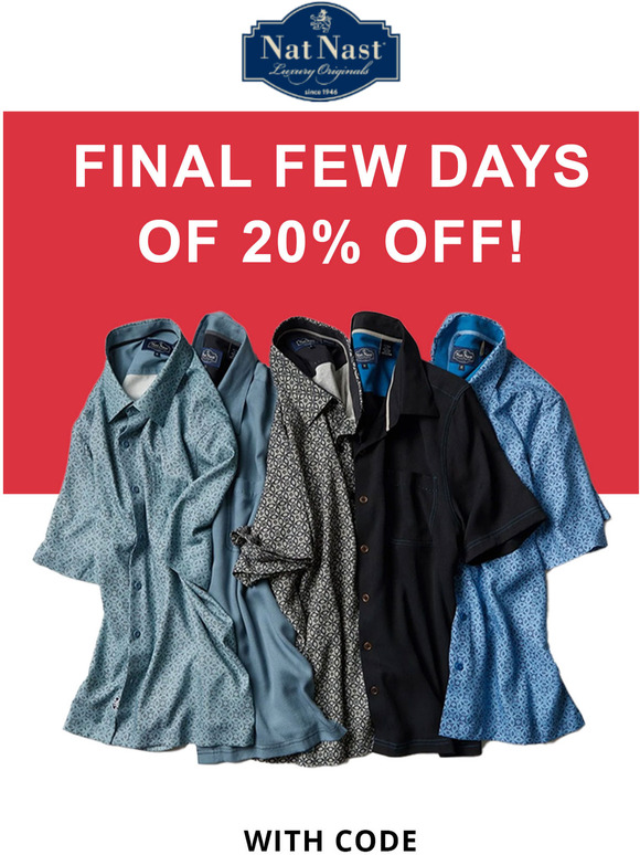 20% Off Sitewide Is Still Happening!