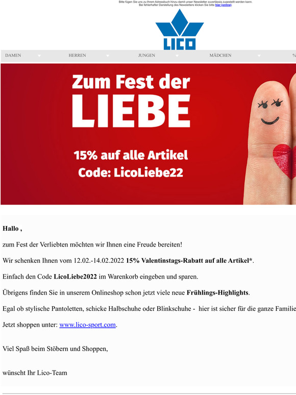  Wir feiern die Liebe: 15% Rabatt fr Sie!