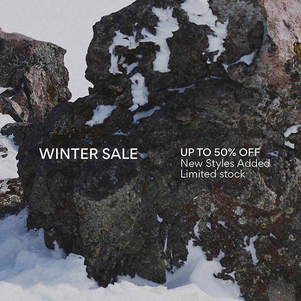 Winter Sale. Up to 50% Off New Styles Added Limited stock.