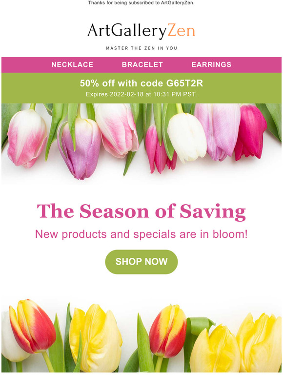 Super Blowout Sale For Spring Season | 50% Off Only For You