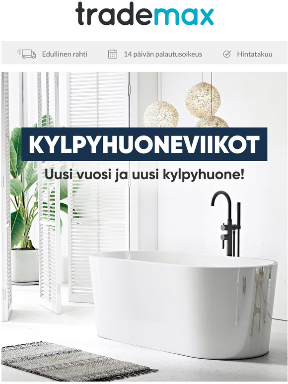 Vihdoinkin kylpyhuoneviikot  + Uusia kampanjoita 