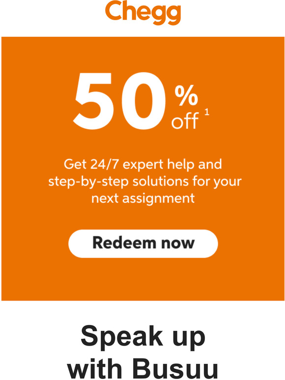 Chegg Email Newsletters Shop Sales, Discounts, and Coupon Codes