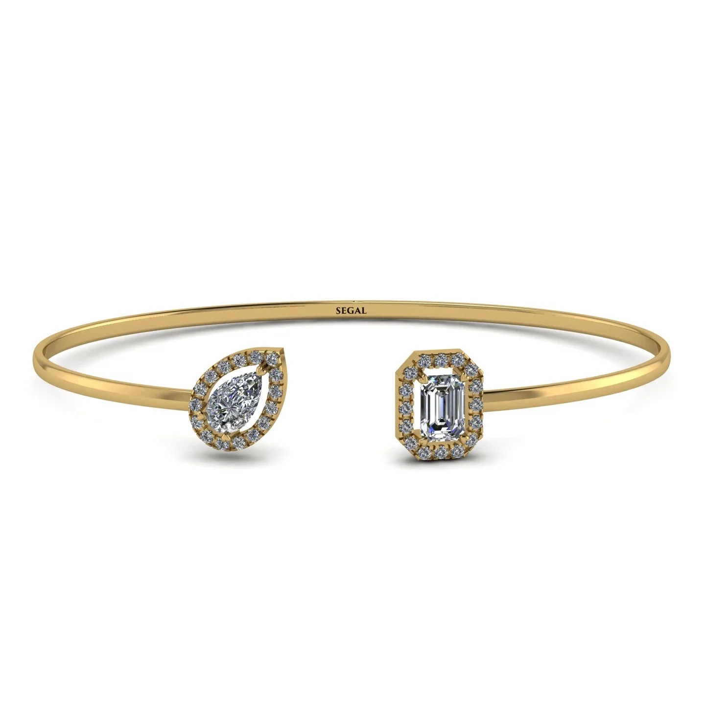 Image of Geometric Pearl And Emerald Diamond Bracelet - Catherine No. 1