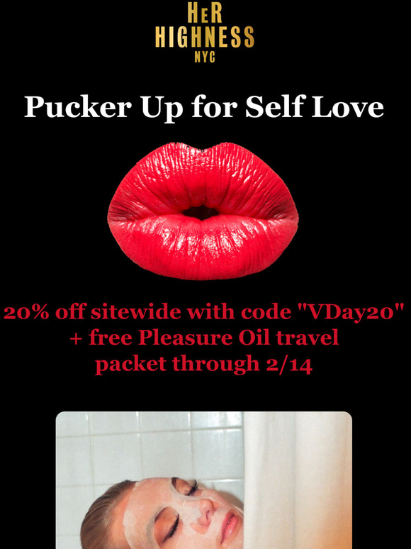 pucker up! 20% off sitewide