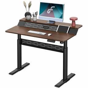 Duplex Electric Standing Computer Desk 47“ x 27” Inches