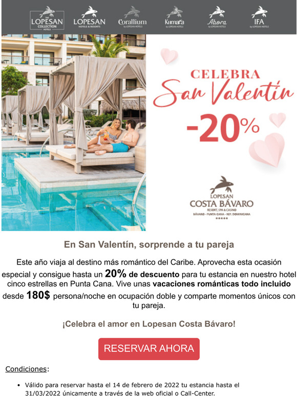  Celebra San Valentn en Punta Cana!