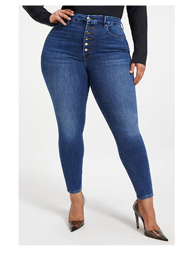 GOOD WAIST EXPOSED BUTTON
