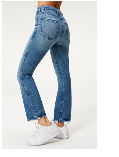 GOOD CURVE STRAIGHT NATURAL FRAY HEM
