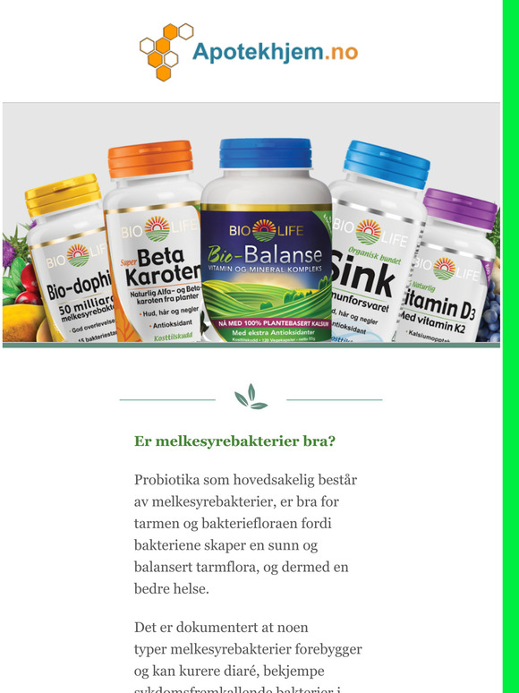 Probiotika fremmer bedre helse