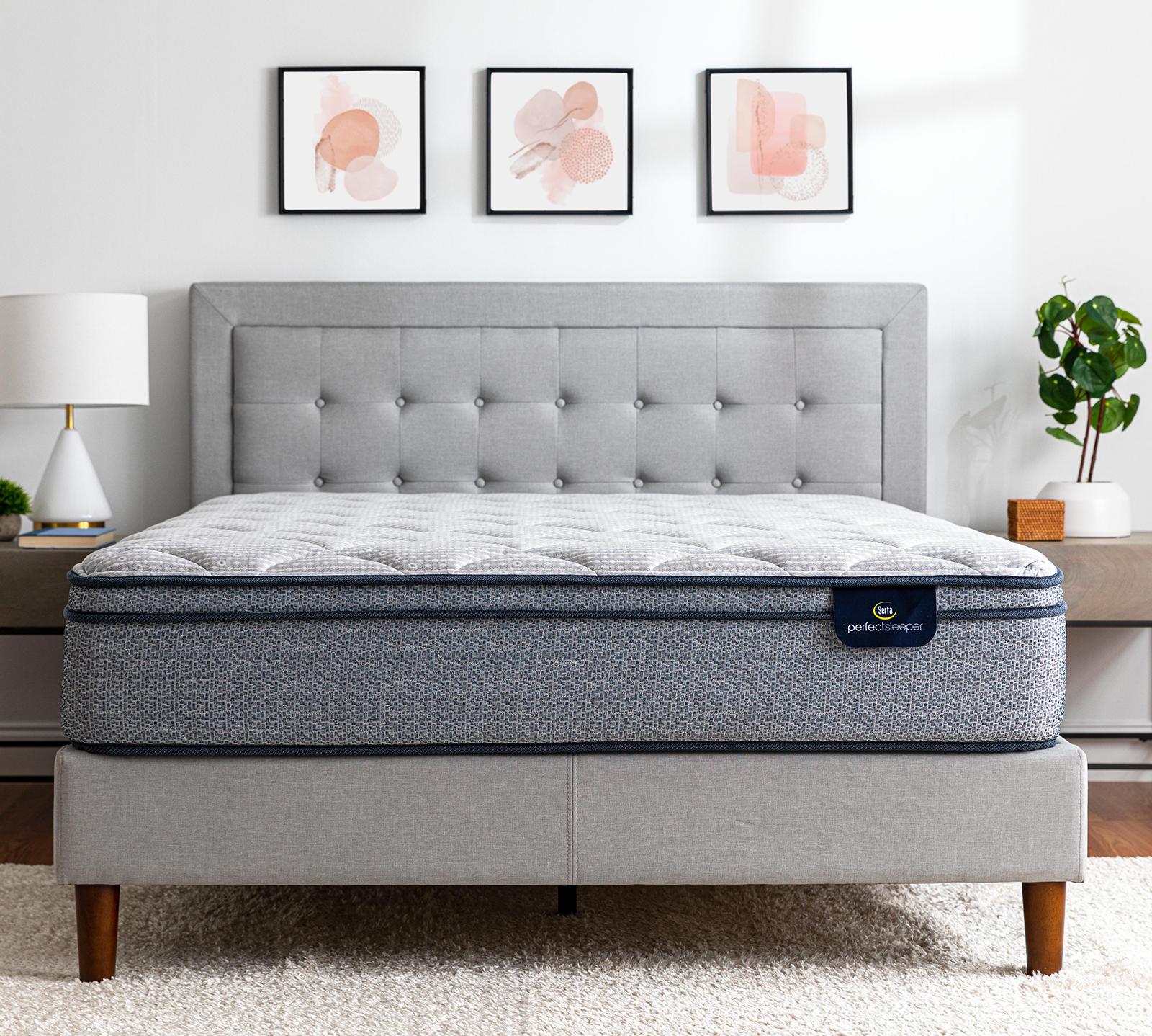 pressuresmart plush pillow top mattress king prime