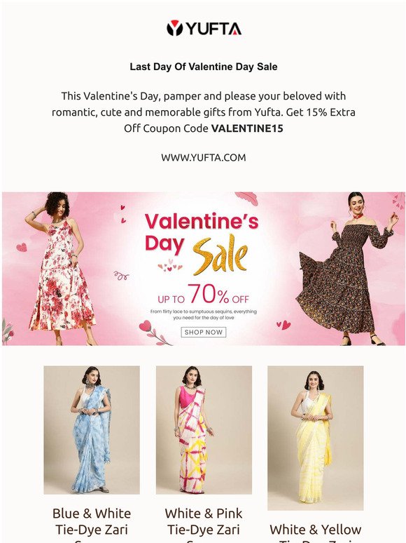 Hurry Up ! Last Day Of Valentine Day Sale