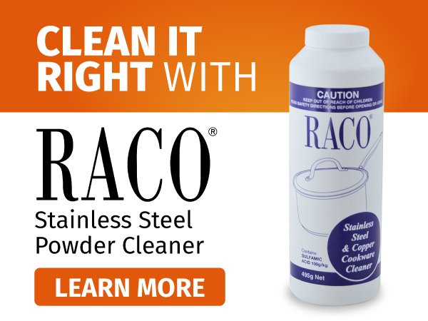 Clean Stainless Steel with Raco Cleaner