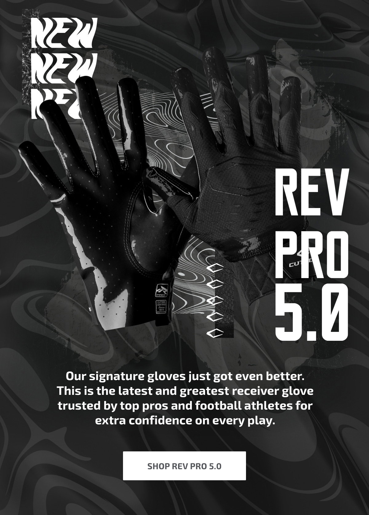 CUTTERS REV PRO FOOTBALL GLOVES SPECIAL EDITION