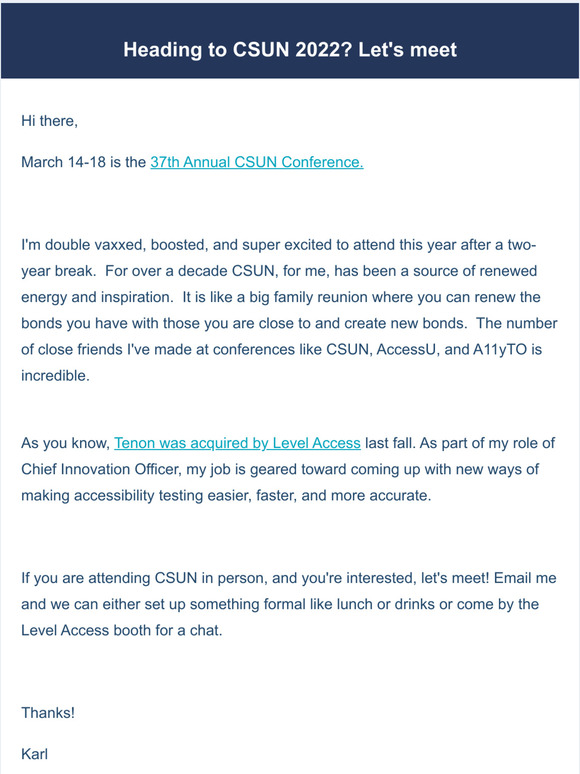Heading to CSUN 2022? Let's meet