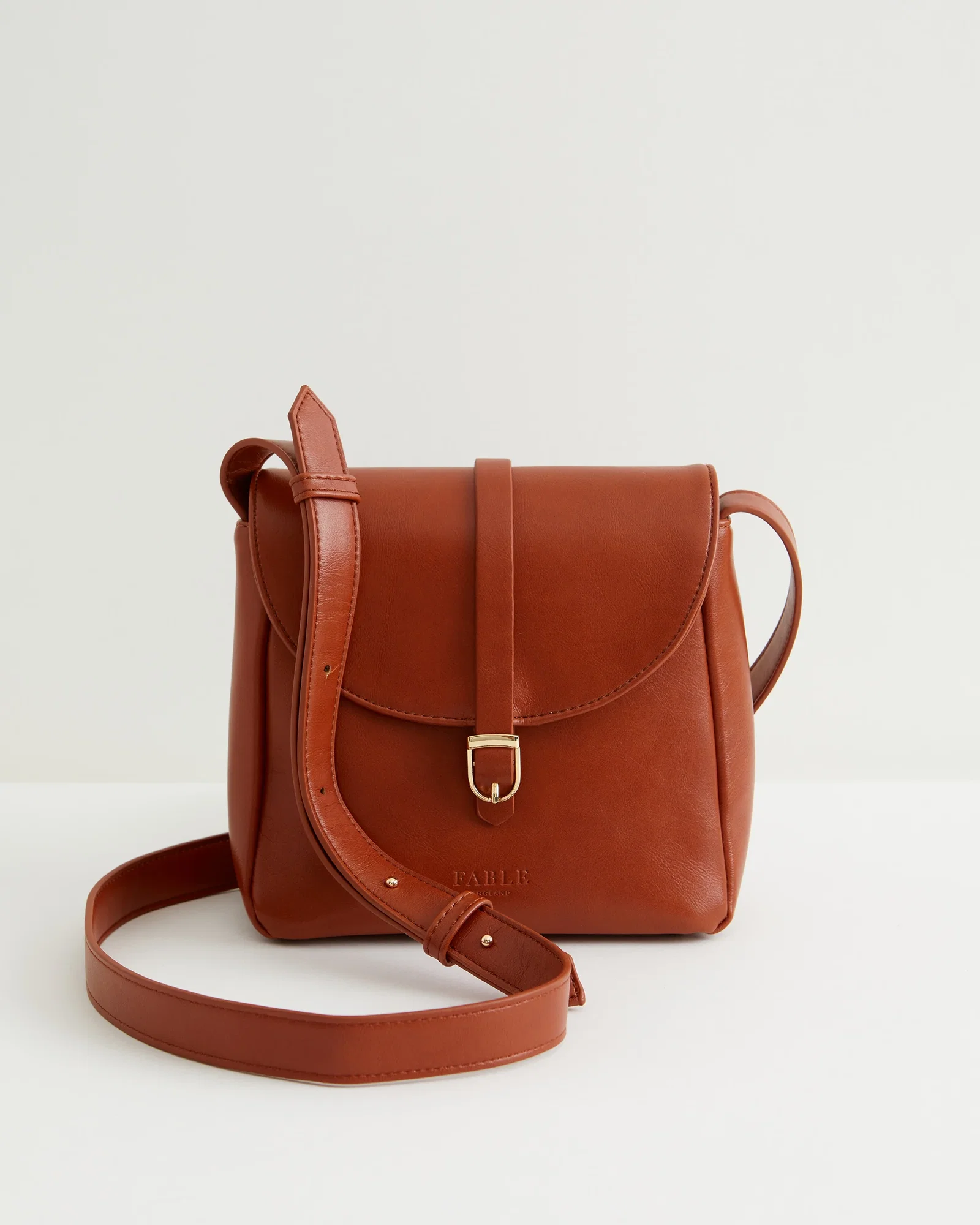 Image of Tan Buckle Bag