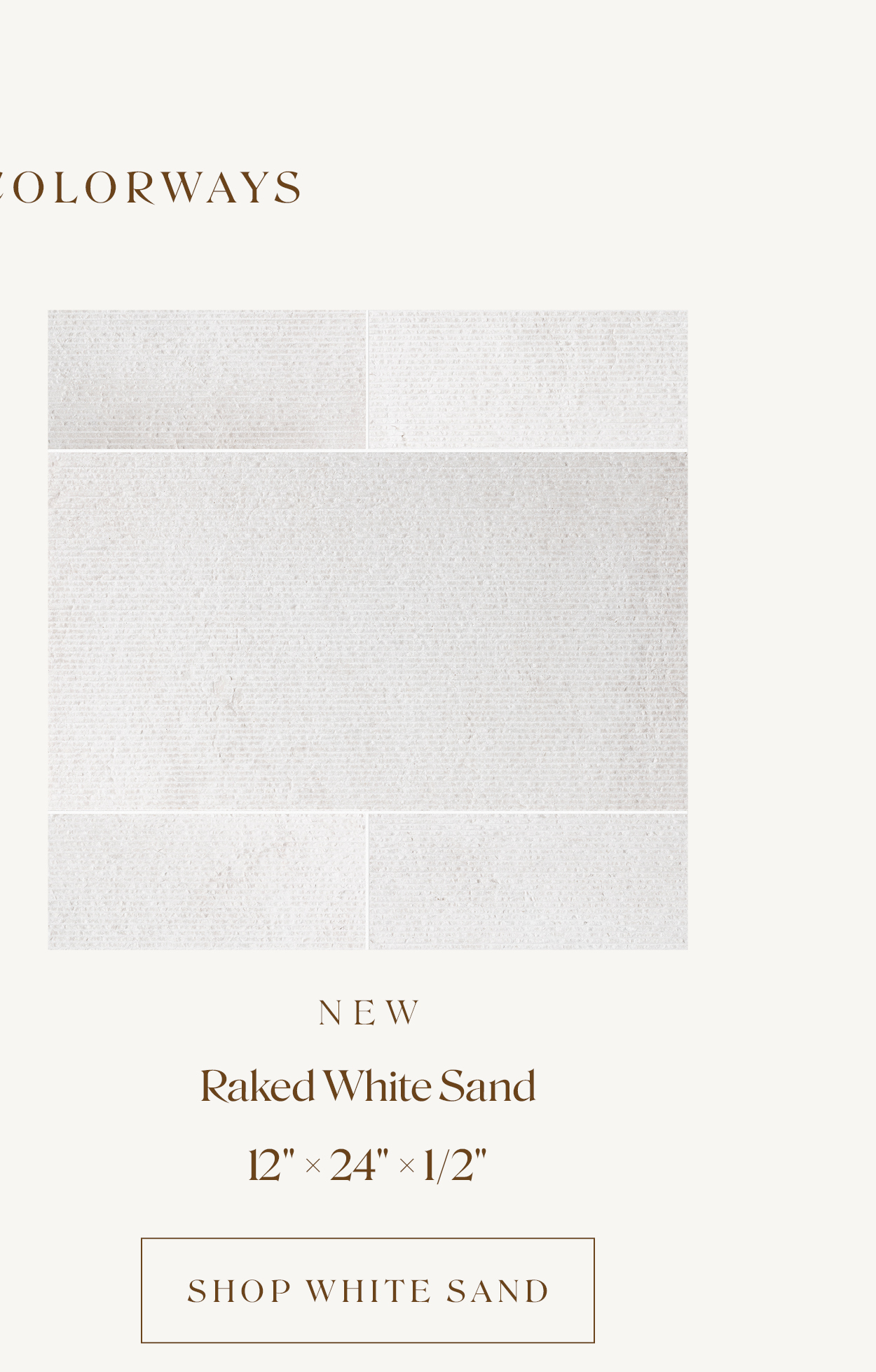 Artistic Tile Explore Raked Lilac & White Sand Milled