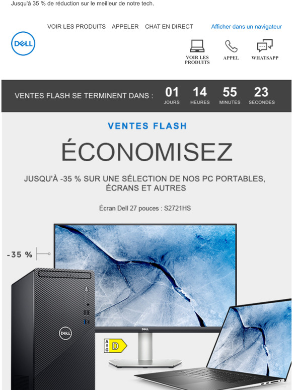 Les ventes flash sont lances. Offres et quantits limites.