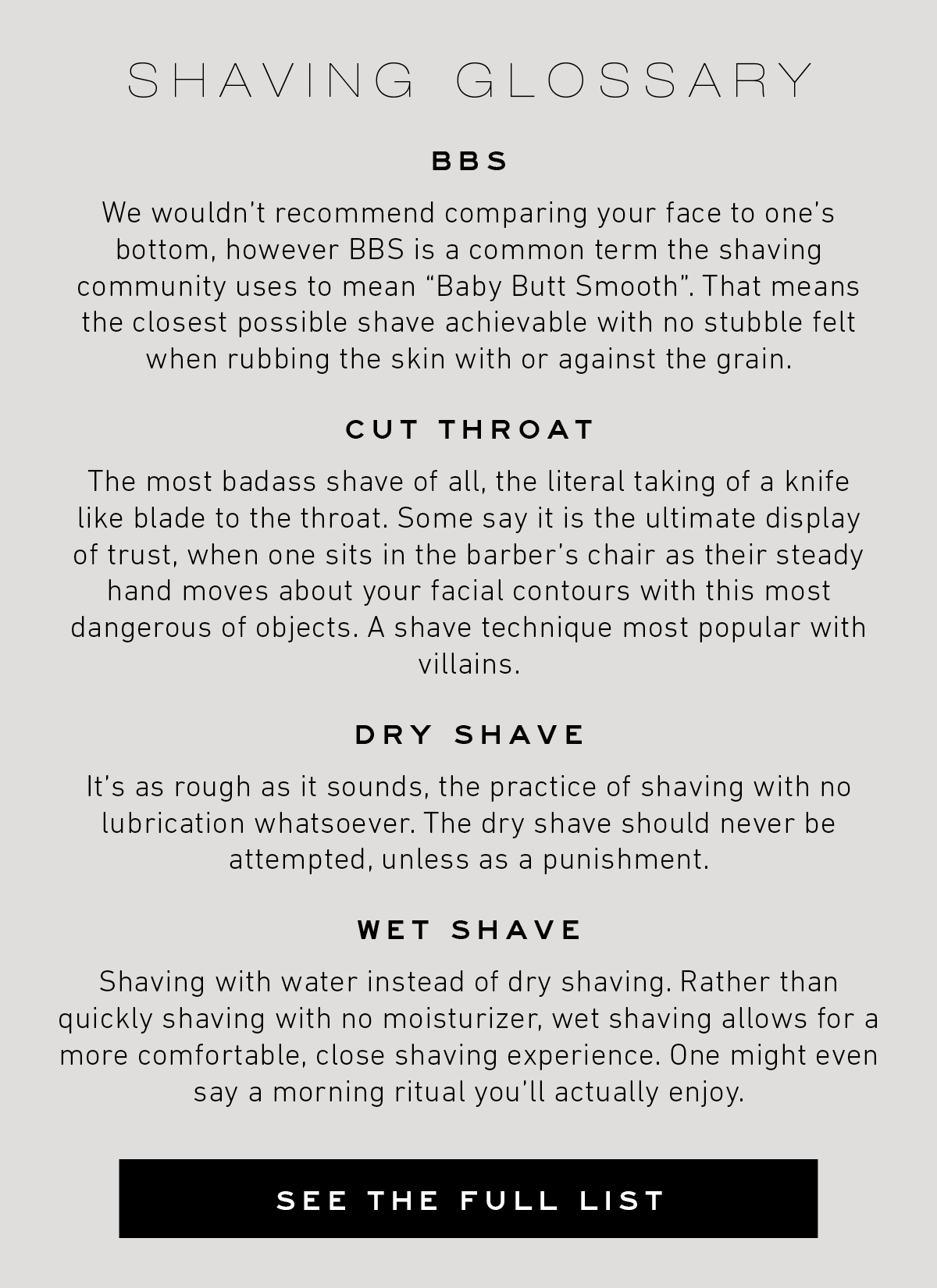 OneBlade Shaving Terminology 101 Milled