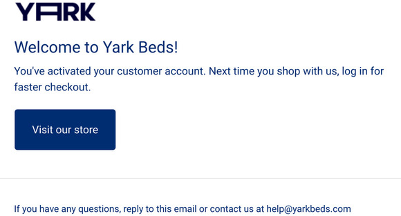 Customer account confirmation
