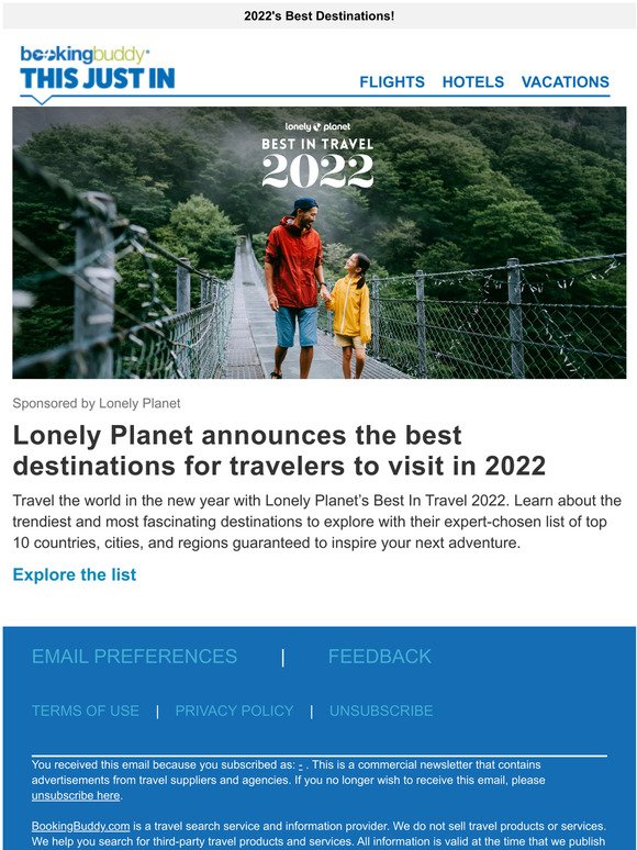 Discover This Years Best In Travel from Lonely Planet!