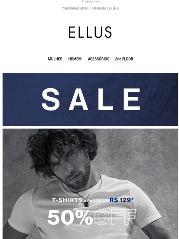 T-SHIRTS a partir de R$129 + Progressiva
