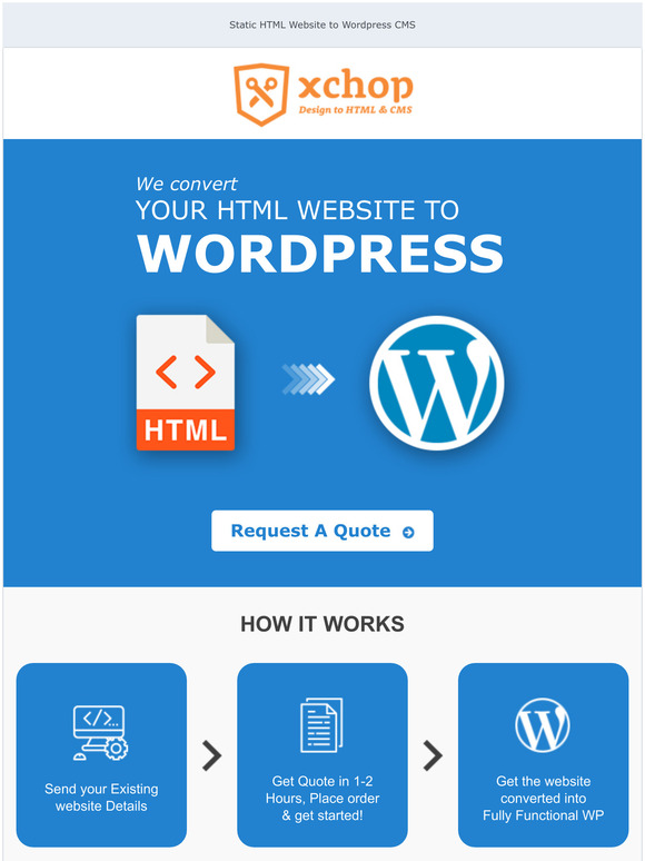 HTML Website to WordPress