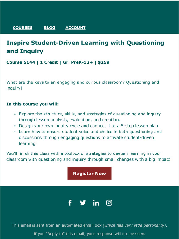 Learners Edge New Course Inspire StudentDriven Learning with