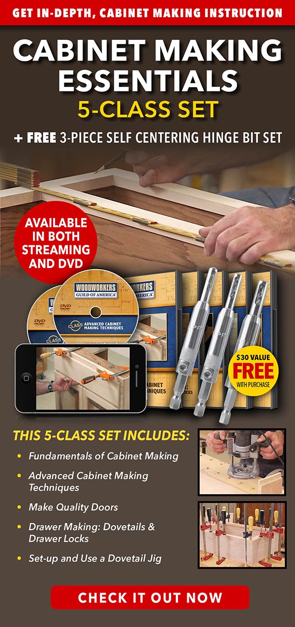 Woodworkers Guild of America Ultimate Making skills package