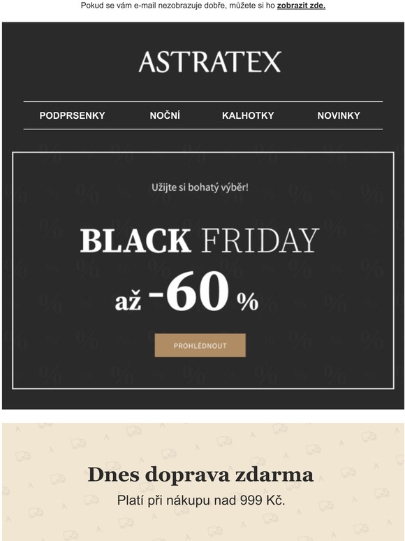 Slevy a 60 % a doprava zdarma.