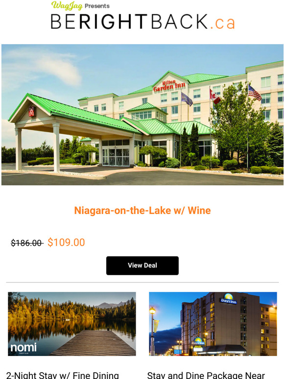 $109 for a Niagara-on-the-Lake Getaway w/ a Bottle of Wine