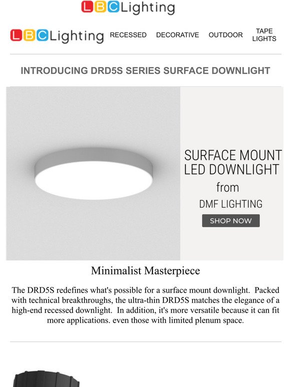 Surface mount LED downlight - Exclusive Selections