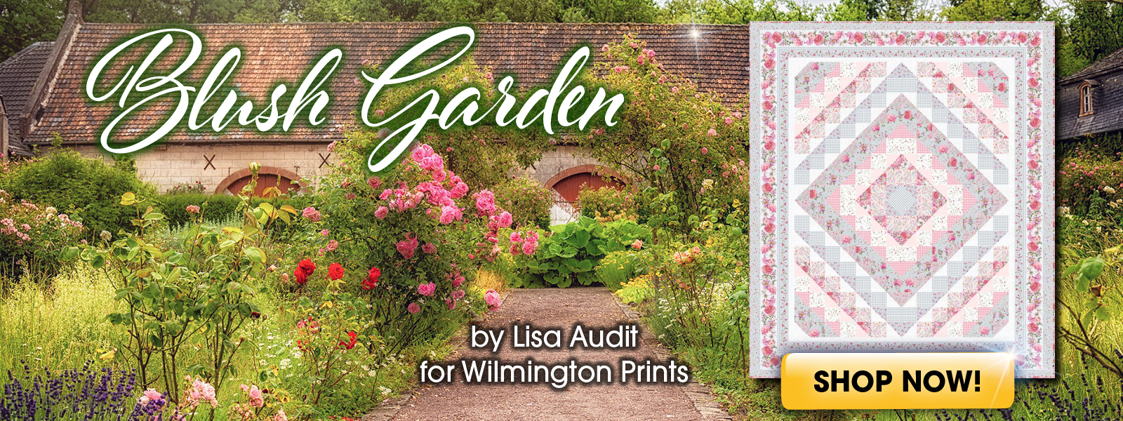 KeepsakeQuilting Blush Garden by Lisa Audit Milled