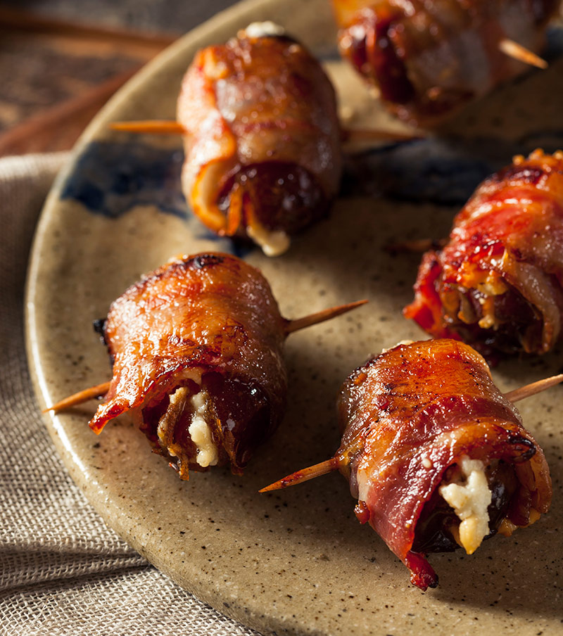 La Tenda Recipe Bacon Wrapped Dates with Manchego Cheese Milled