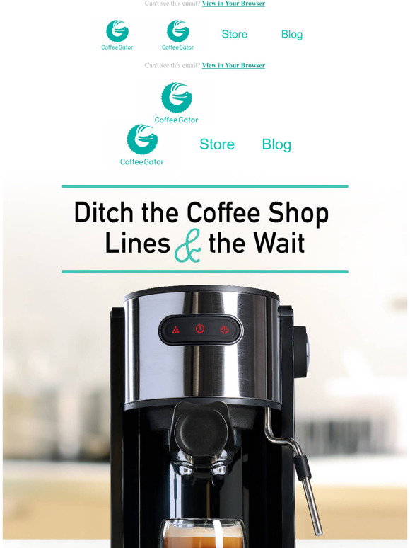 COFFEE GATOR: Bring the Coffeehouse Home