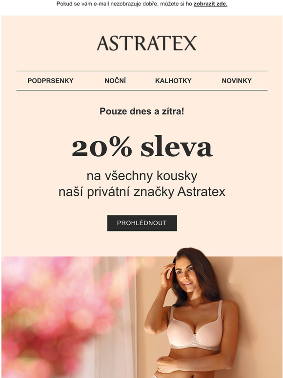 Vjimen nabdka! 20 % na vechno prdlo z dlny Astratex.
