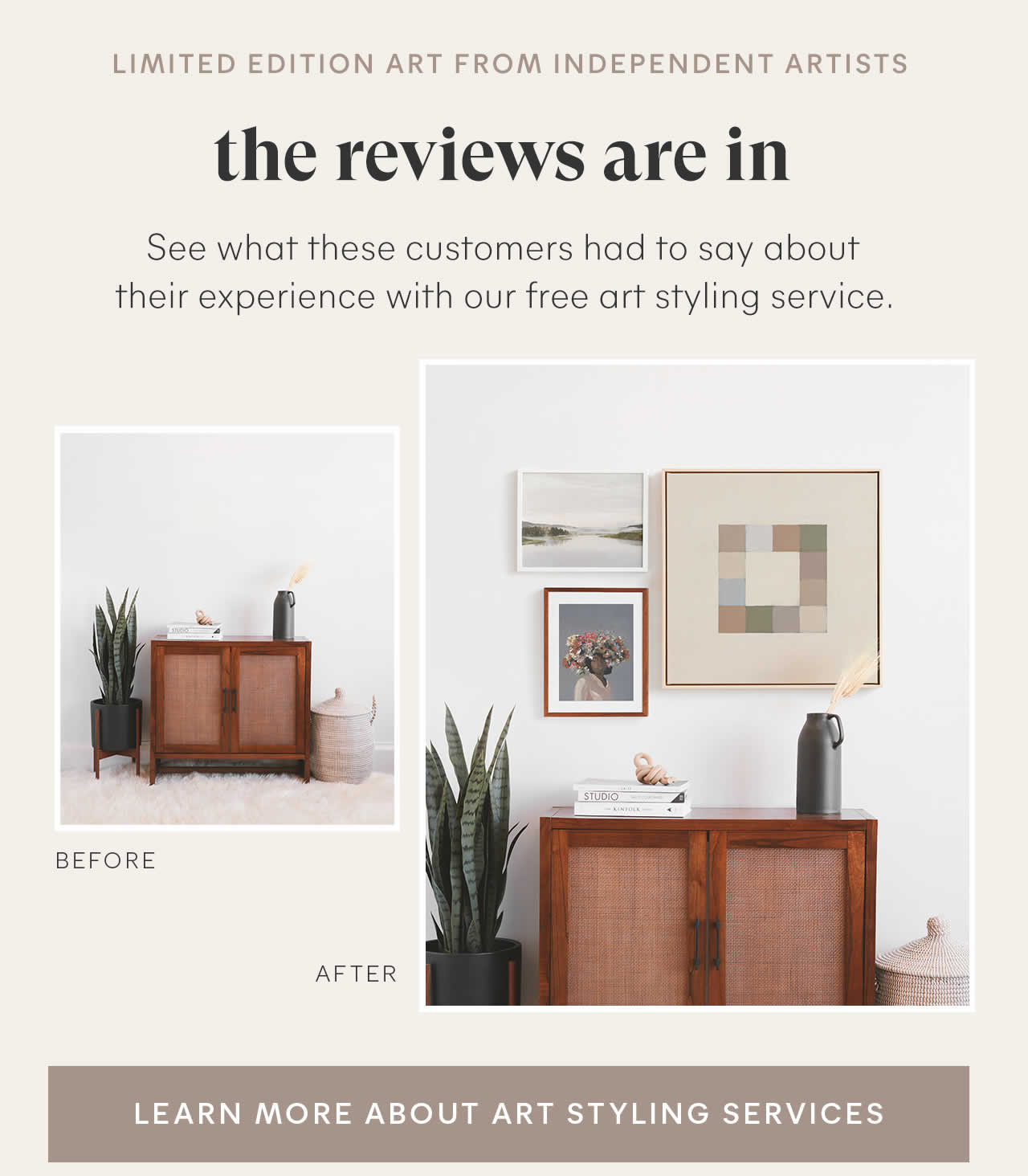 Minted Free art styling services. Milled