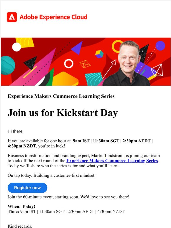Live in 1 hour: Take your CX to the next level with Martin Lindstrom