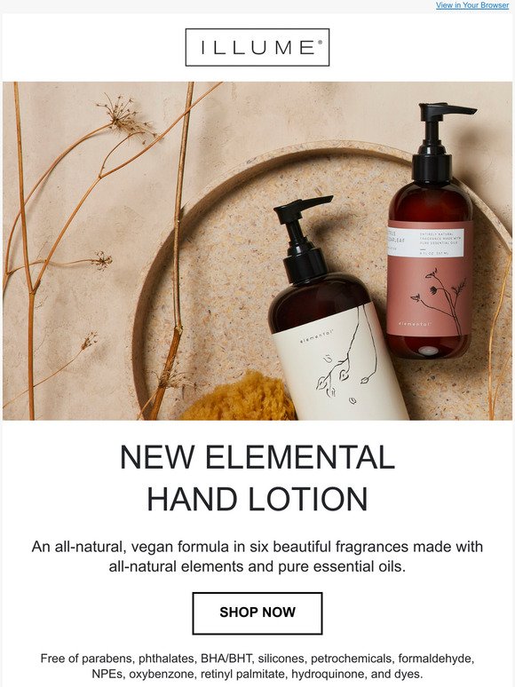 NEW! Elemental Hand Lotion