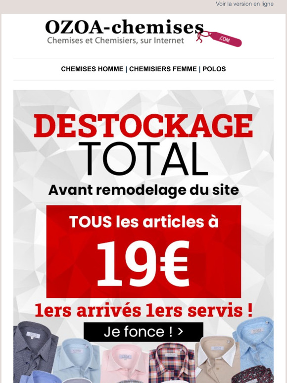 DESTOCKAGE TOTAL avant remodelage du site : TOUT  19 euros !