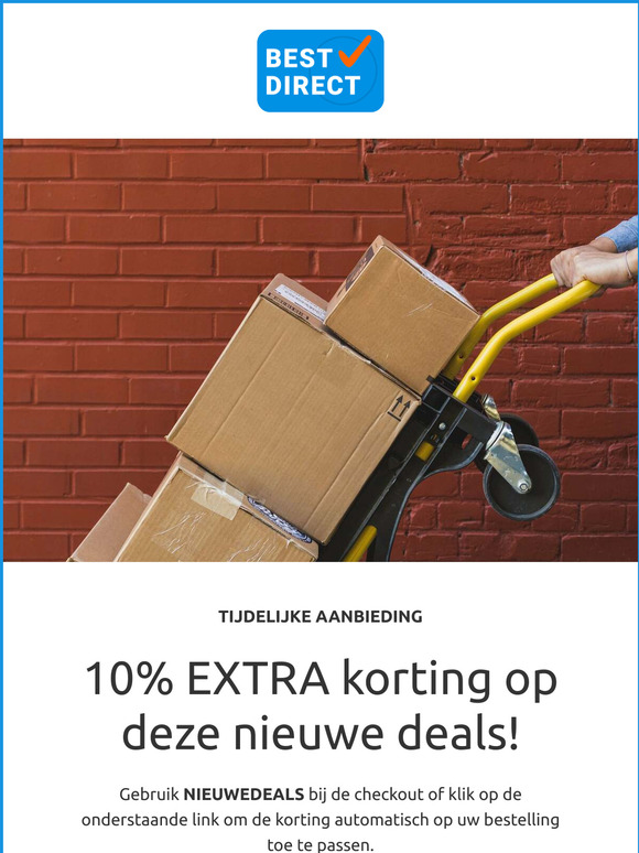 Nu extra voordeel bij Best Direct, tijdelijk 10% extra korting!