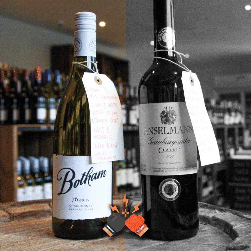 Two of the finest white wines that the pip stop has to offer