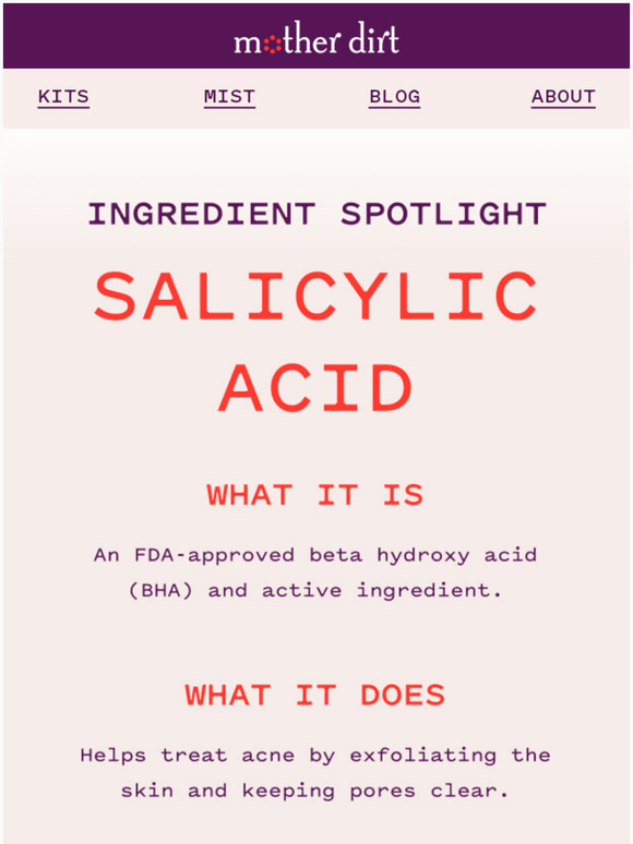 Ingredient Highlight: Salicylic Acid