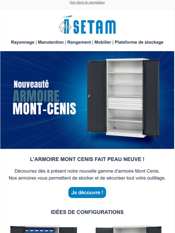 Dcouvrez la nouvelle gamme d'armoire Mont Cenis !