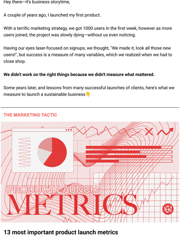  measuring launch success (not just signups!)
