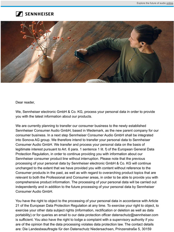 General customer information