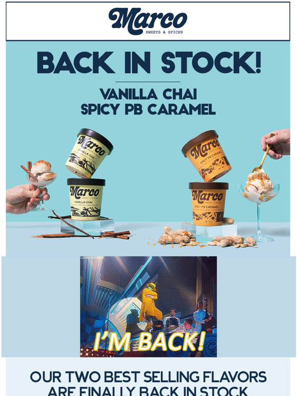 BACK IN STOCK - Vanilla Chai & Spicy PB Caramel