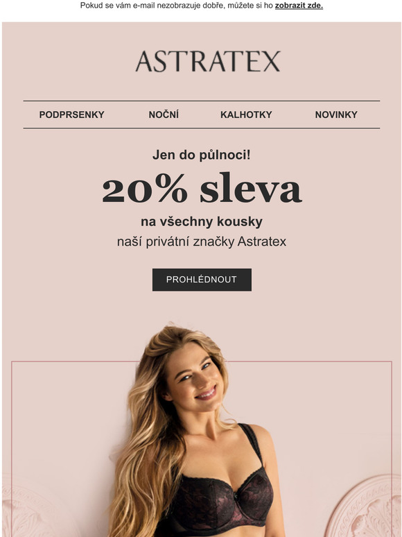 NAE prdlo Astratex. Do plnoci 20 % a s dopravou zdarma.