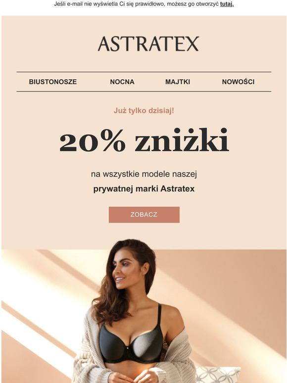20% na Maia 4D, Spacer 3D, Wayi inne topowe modele marki Astratex.