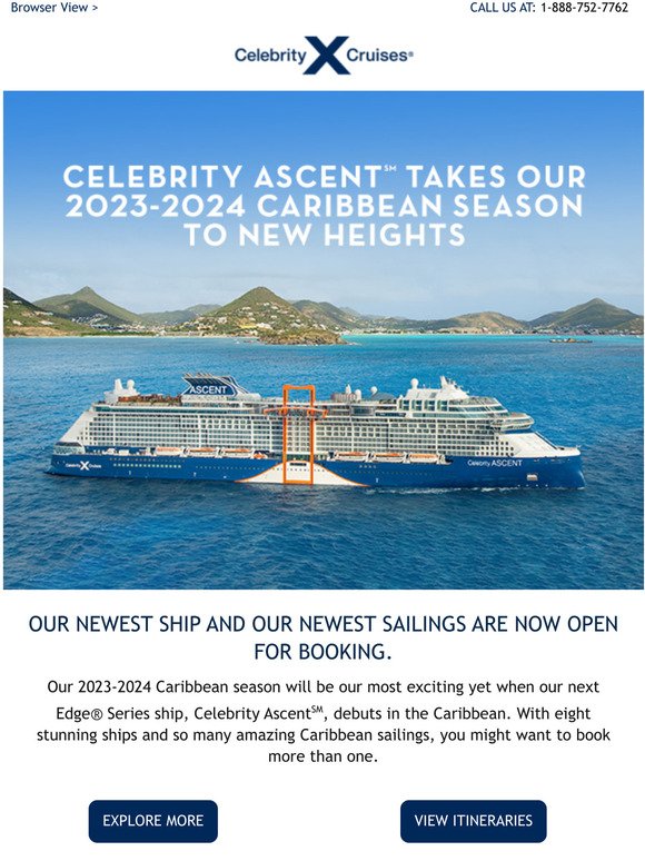 Celebrity Cruises Our NEW 2023 2024 Caribbean vacations are here